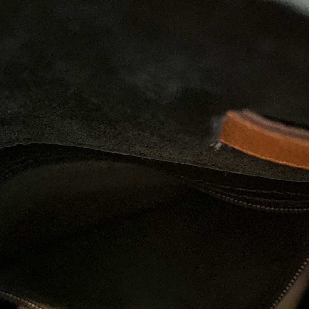 QISABAGS Black Leather Crossbody Satchel - Picture 5 of 7